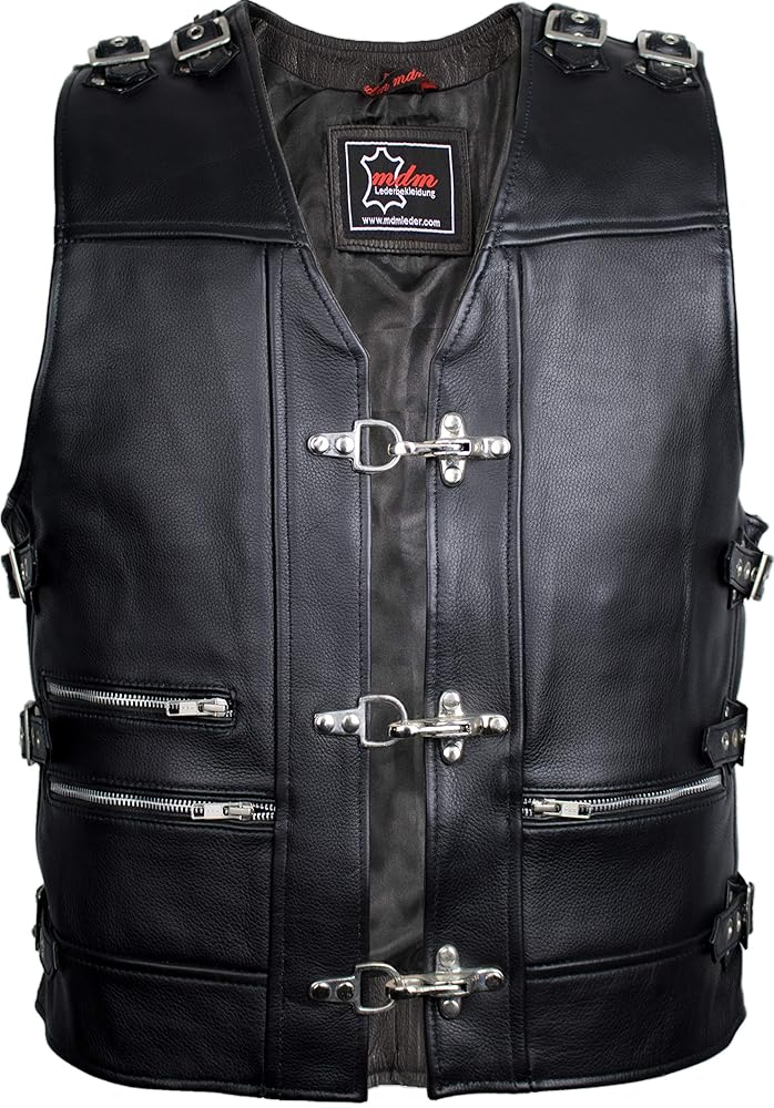 Amazon.com: Biker motorcycle vest Men's leather vest Chopper